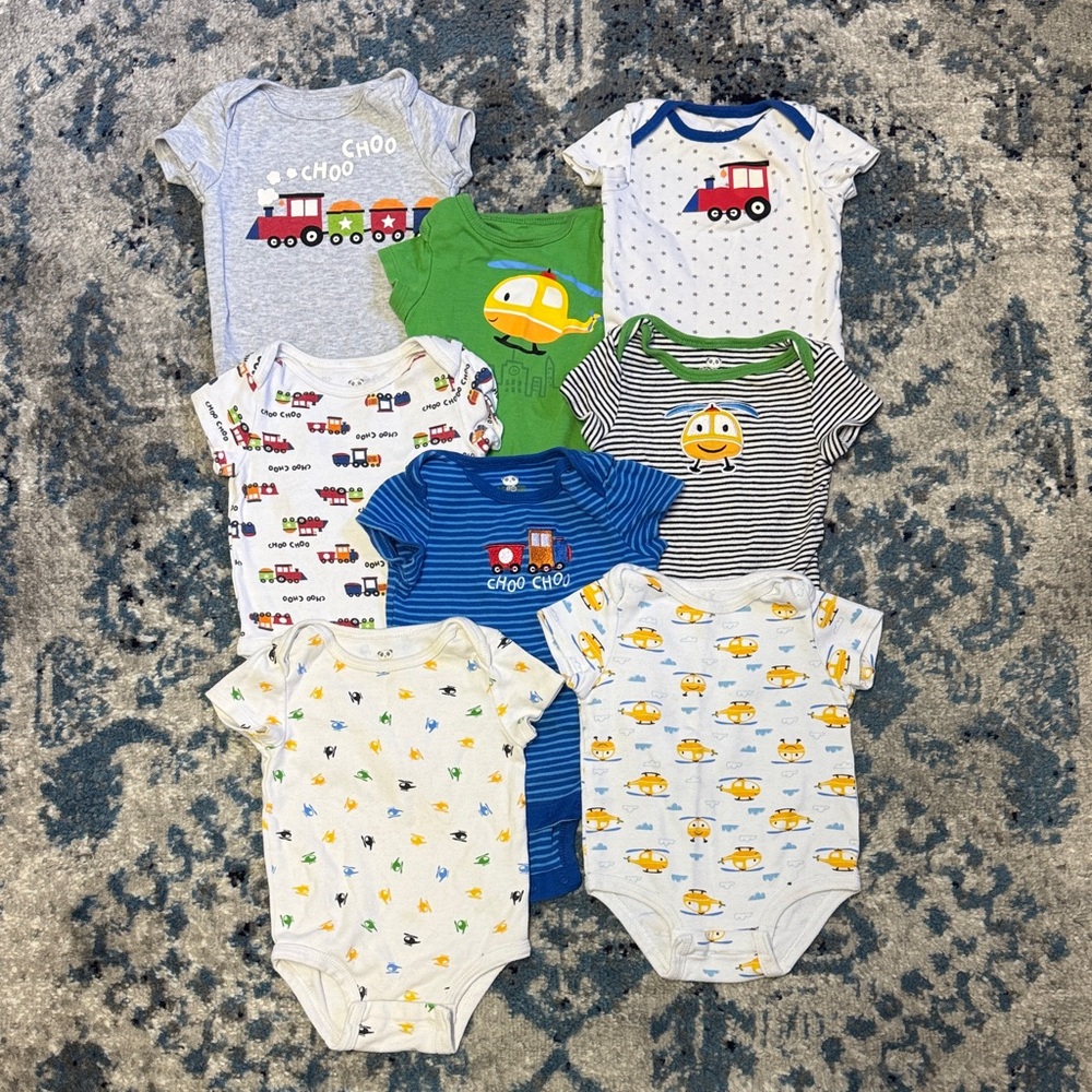 Rococo Baby Onesies Set, Sz 6 Mnths